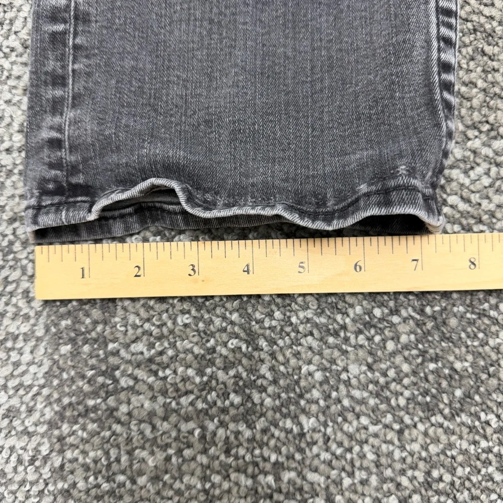 True Religion Ricky Relaxed Straight Jeans Mens 42 Rinse Black Faded Flap Pocket